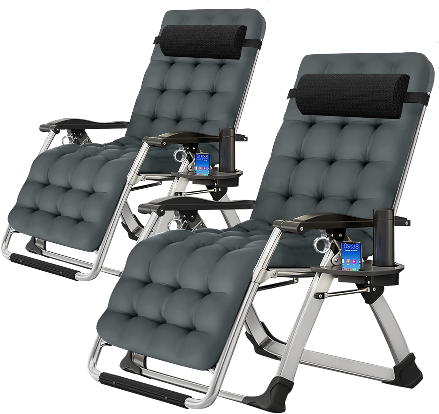 ABORON 2 Pack Zero Gravity Chair, Outdoor Lounge Chairs Sun