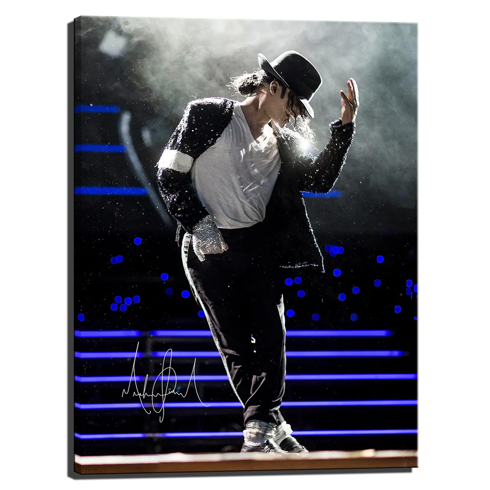 NDZYUDE Michael Jackson Poster,King of Pop Wall Art,Musician Gift (Unframed,8x10inch,F7)