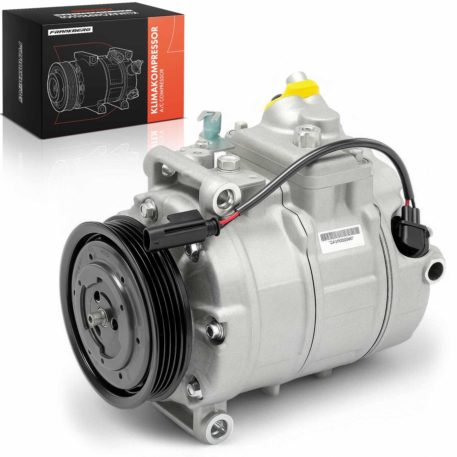 Frankberg Compressore aria condizionata con frizione Compatibile Serie 5 E60 E61 Serie 7 E65 E66 E67 X6 F16 F86