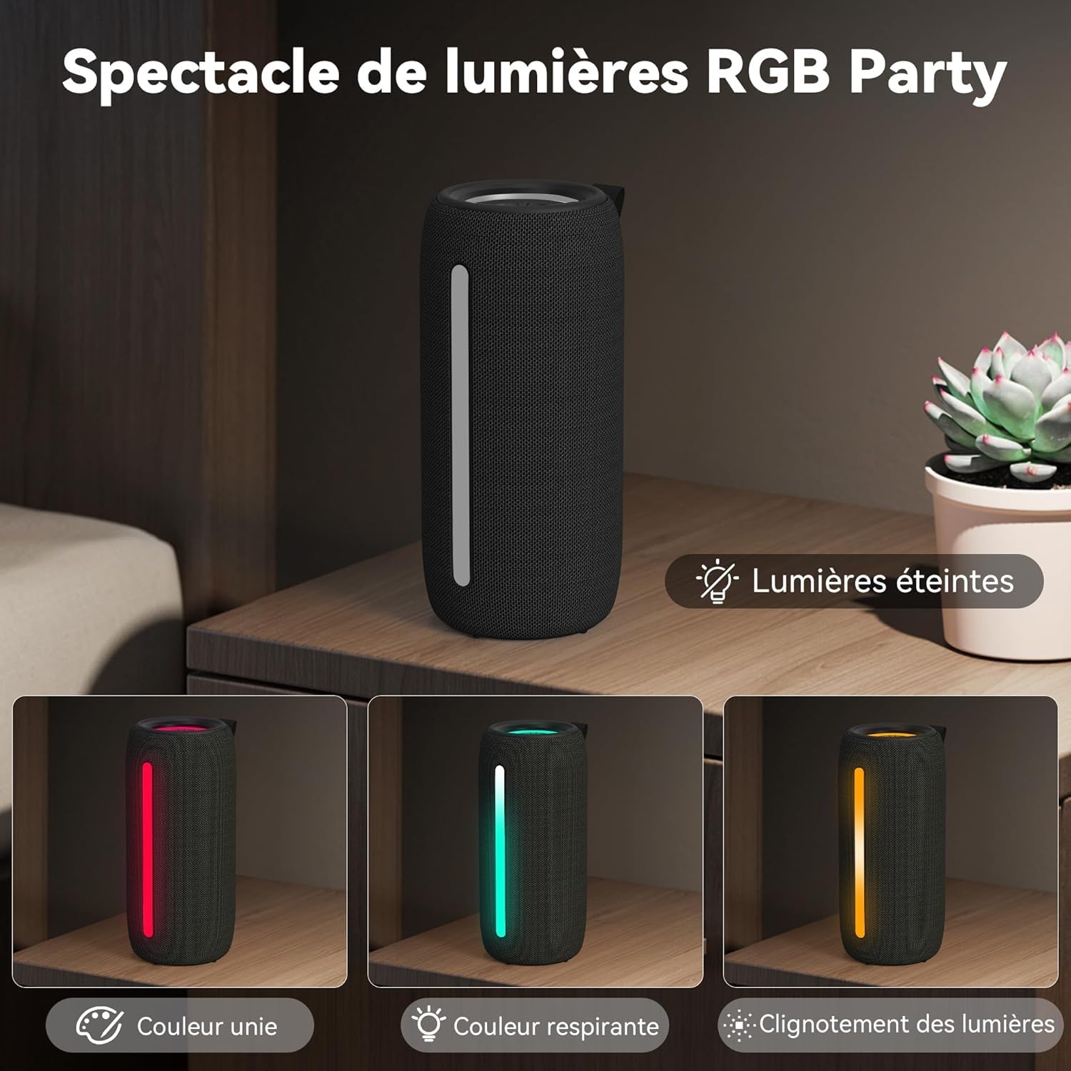 Mini Enceinte Bluetooth Portable 5.4, Enceinte Bluetooth Puissante 24W