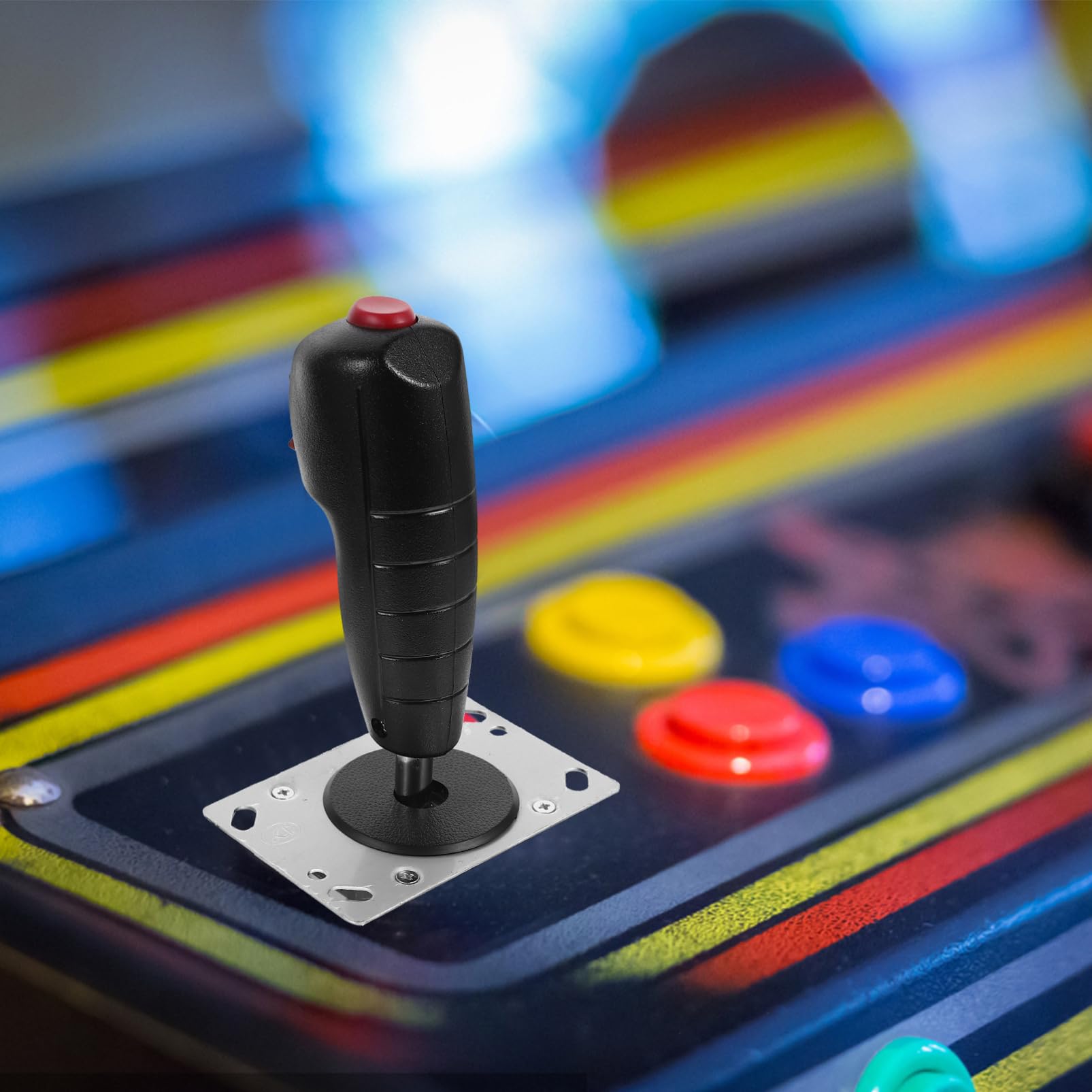 KOMBIUDA Joystick per Aereo Micro-movimento, Controllo Preciso e Installazione Facile, Lega di Alluminio e Pvc, per Giochi di Simulazione e Pilotaggio