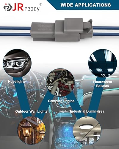 Vista 17 de JRready Deutsch - Juego de conectores DTM de 2 4 pines, ST6330-204, impermeables, con contactos sólidos de tamaño 20