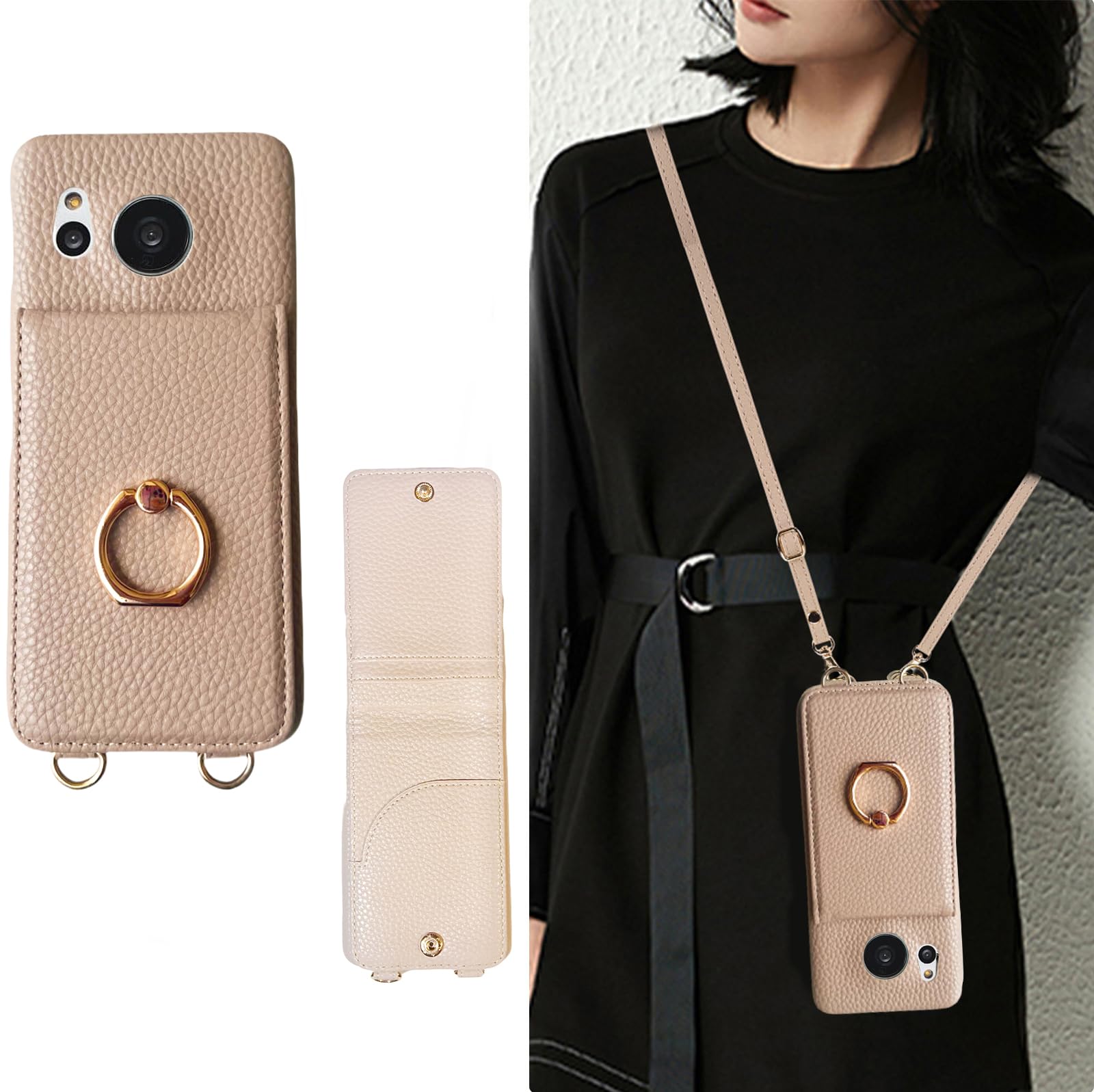 Amazon.co.jp: for aquos sense8 用 ケース ショルダー 可愛い