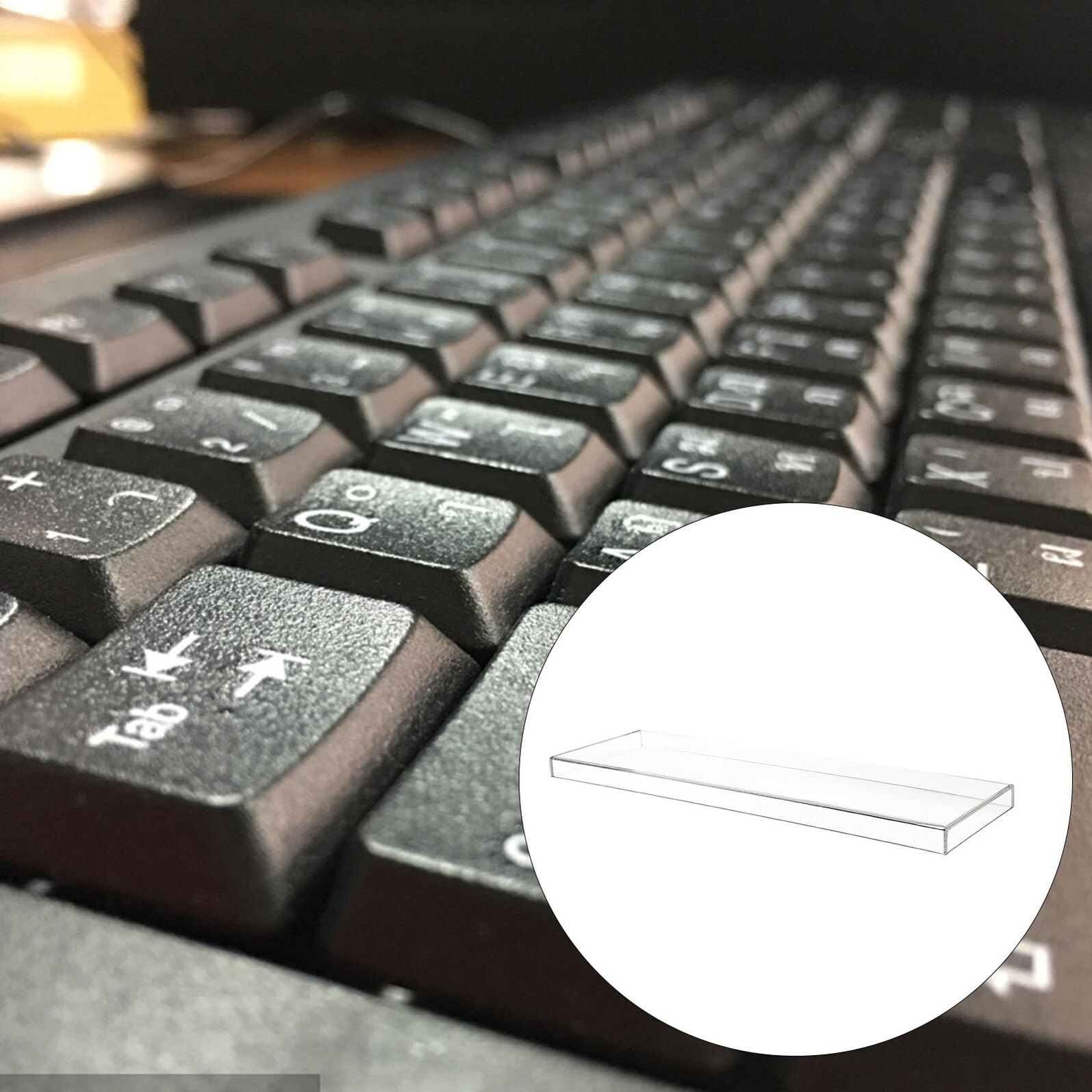SOIMISS Copertura Antipolvere Tastiera Gaming in Acrilico Trasparente Protezione Tastiera Resistente e Facile da Pulire per Computer Desktop e Laptop