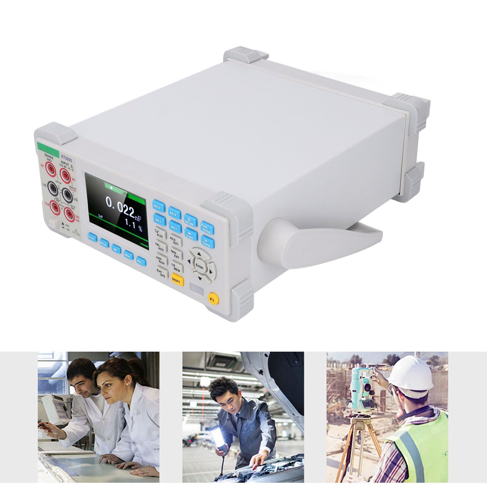 Desktop-Multimeter, digitales Tisch-Widerstands-Kapazitätsmessgerät, 3,5 Zoll, hochauflösendes Display, AC-DC-Strom-Spannungsmessung für Laboratorien, Fabriken, Radio-Enthusiasten
