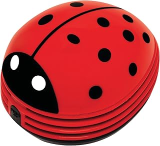 Gourmet by Starfrit 80603 Mini Table Vacuum Cleaner, Lady Bug , Red