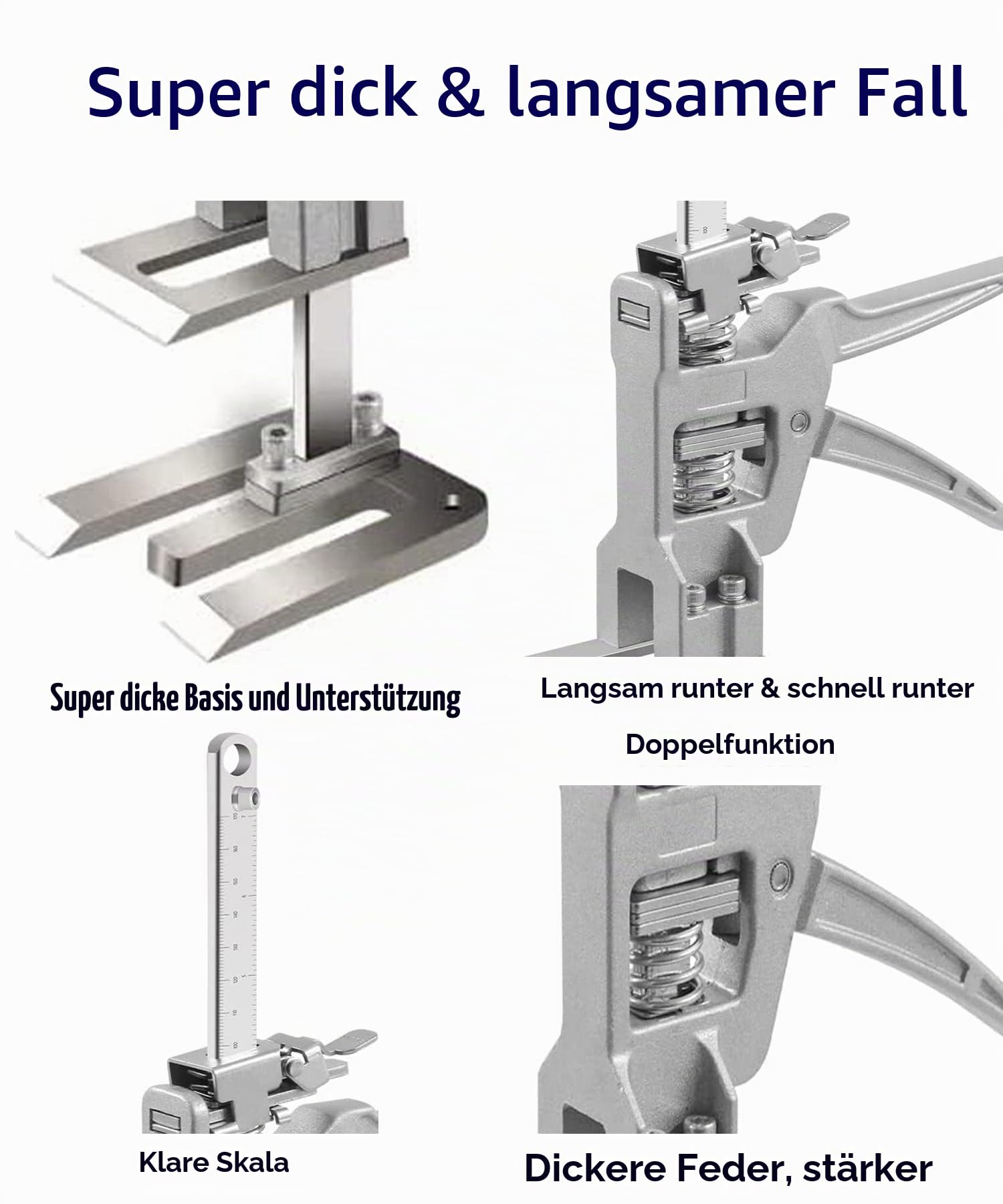 Arbeitssparender Arm, 2-teiliges Arm-Handhebewerkzeug, verlangsamt Wandfliesen-Locator, multifunktionale Höhenverstellung, Hebevorrichtung für Tür, Möbel, Paneele, Schrank, Brettheber