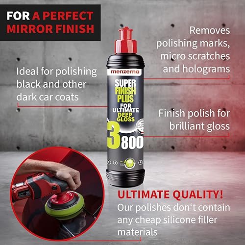 Miniatura 3 de menzerna "Super Finish Plus 3800" I Deep Gloss Polish for a Perfect Mirror Finish I Polishing Compound for Micro Scratches & Hologram I Silicone