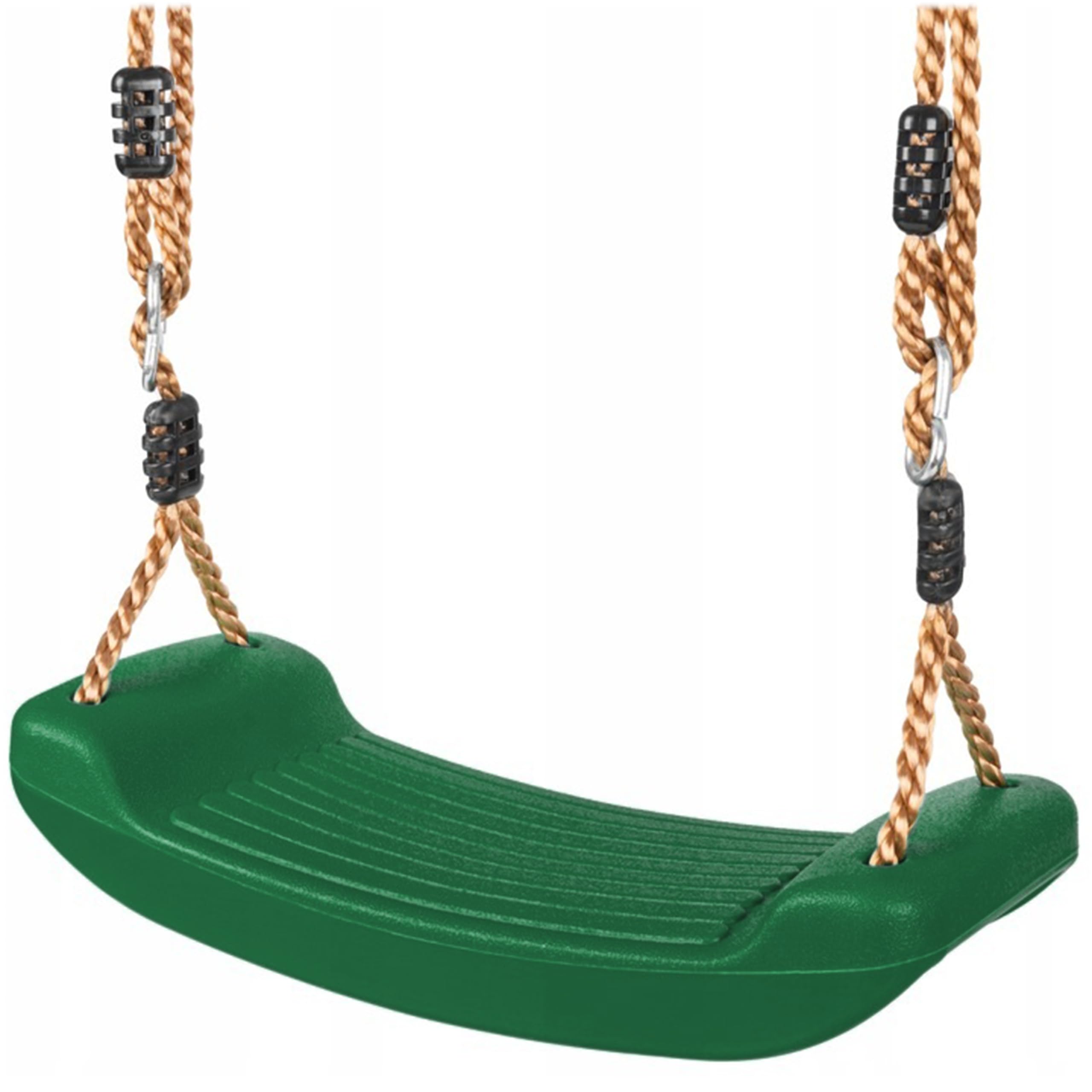 KRUMAD Altalena per bambini, per interni ed esterni, ergonomica, corde regolabili in altezza da 115 a 190 cm, portata fino a 35 kg, resistente alle intemperie, per bambini (verde scuro)