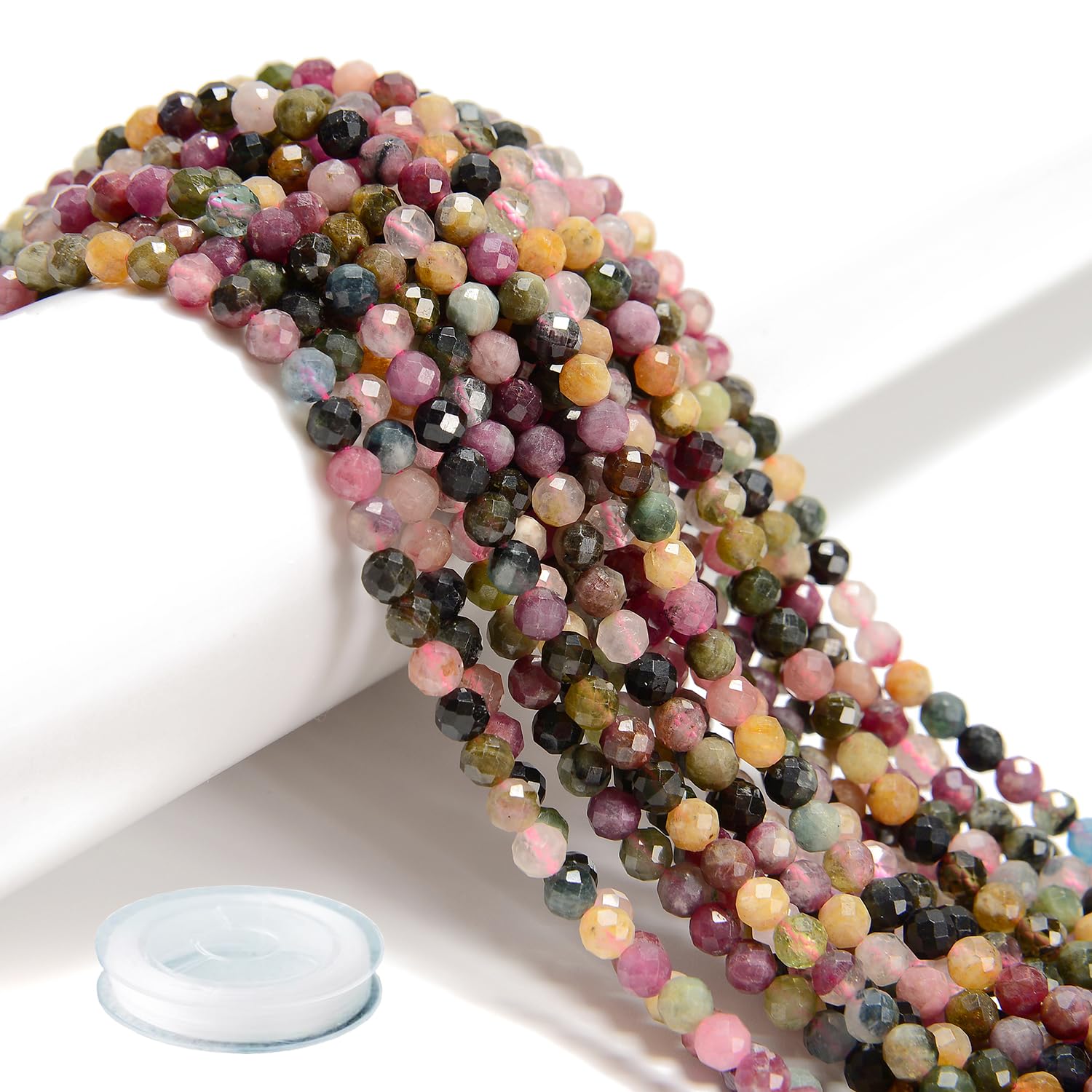 Amazon.co.jp: AD Beads 天然宝石 ダイヤモンドカット マイクロ 
