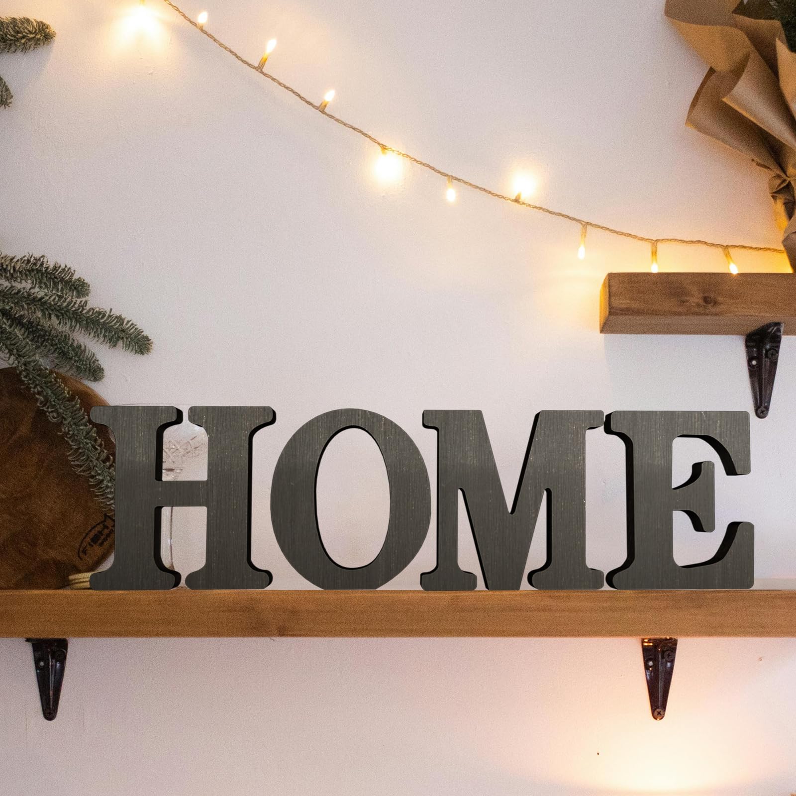 Letras rústicas de madera negra de 6 pulgadas, letras de madera sin terminar para decoración de pared, letras negras retro, decoración de tablero para manualidades, proyectos de fiesta en