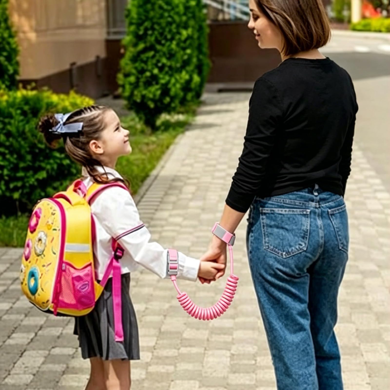 2 Pcs Toddler Harness, Toddler Reins for Walking 1-3 Years, Baby Harness for Walking, Child Wrist Strap Safety, Crowded Public Safety Prevention, Travel and Airport Navigation, 150mm x 20mm — view 5