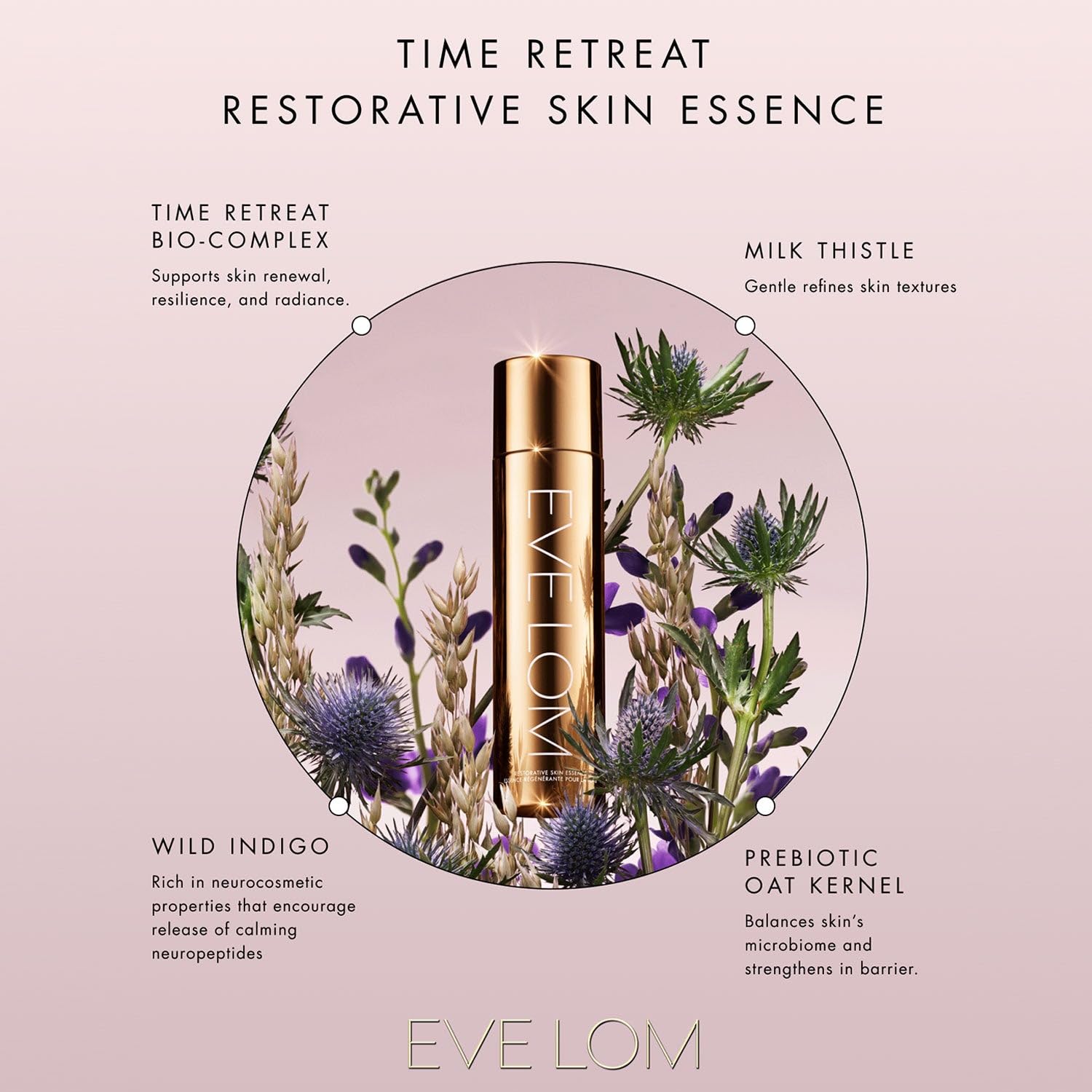 EVE LOM Time Retreat Restorative Skin Essence 150ml | Hydrating & Plumping Anti-Aging Face Essence