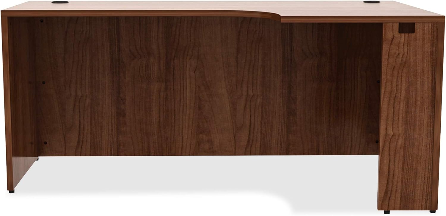 Lorell Essentials Credenza, Walnut Laminate