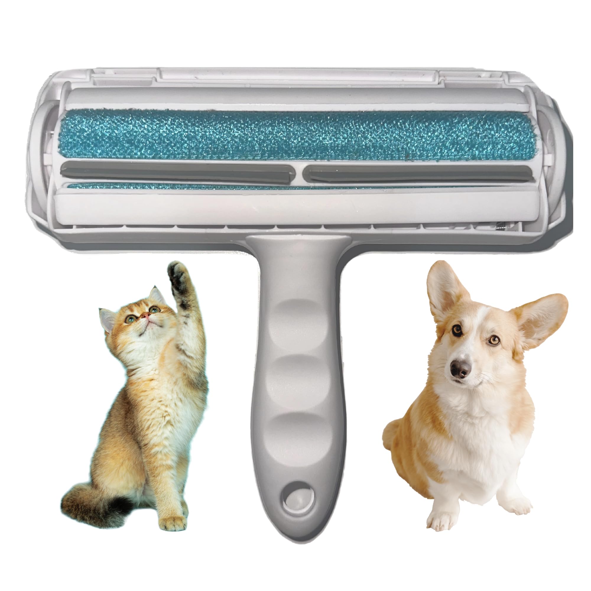Quita Pelos Mascota, Rodillo Quitapelos Gatos, Cepillo Quitapelos Perro, Elimina Pelos Ropa y Coche, Pet Hair Remover, Mejora Alergia Pelos Gatos, Quita Pelusas Sofá, Mejora Alergia Pelos Perros