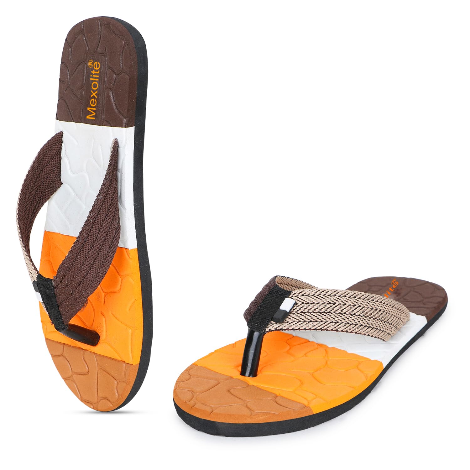Mexolite Men slippers | Soft comfortable and stylish flip flop slippers for Men in exciting colors |Lightweight | Anti Skid | Daily Use Chappal Multicolor (ORANGE) (B0D7951RDK) Amazon Price History, Amazon Price Tracker