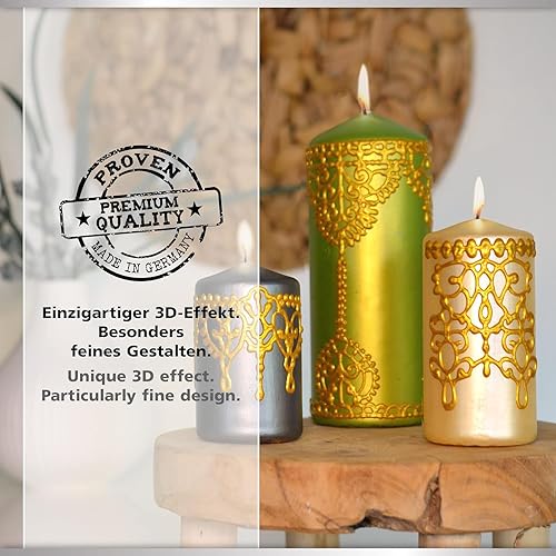 Miniatura 3 de Viva Decor Juego de bolígrafos de cera para velas (fruta, 6 x 0,95 fl oz), color para velas, suministros para hacer velas, bolígrafo de velas, cera