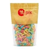 Yupik Gummy Neon Worms&comma; 2&period;2 lb &lpar;35&period;2 oz&rpar;&comma; Gluten-Free&comma; Sweet & Sour&comma; Fruity Flavors&comma; Sugary Coating&comma; Chewy Small Gummies&comma; Fun Treat&comma; Sweet Candy&comma; Delicious Snack&comma; Ideal for Gifting&comma; Holidays & Baking