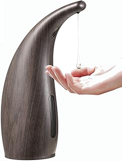 PAOPOW Automatic Soap Dispenser, Touchless Soap Dispenser 300ml w/Infrared Motion Sensor, IP67 Waterproof Hands Free Liquid Soap Dispenser for Kitchen Sink, Bathroom, Hotel