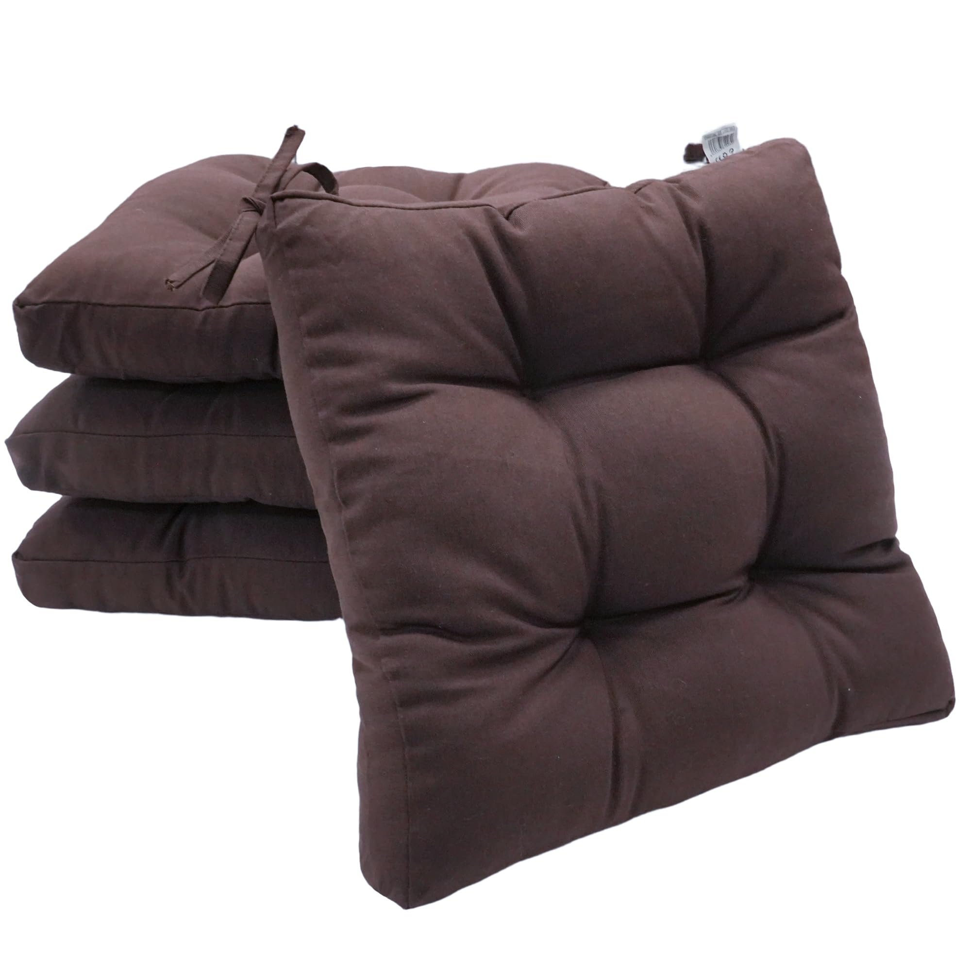 Viste tu hogar Pack 2 Cojines para Silla, 40x40x5 CM, Efecto Tridimensional, Relleno de 100% Poliéster, Ideal para Comedor, Terraza, Salón y Restaurante, Color Raya Beige, Fabricado en España — view 28