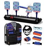 Lehoo Castle Shooting Targets for Nerf Guns, Nerf Targets Vest for Shooting Practice Electronics Shooting Games for Kids, Gift for 3-13 Year Old Boys Girls