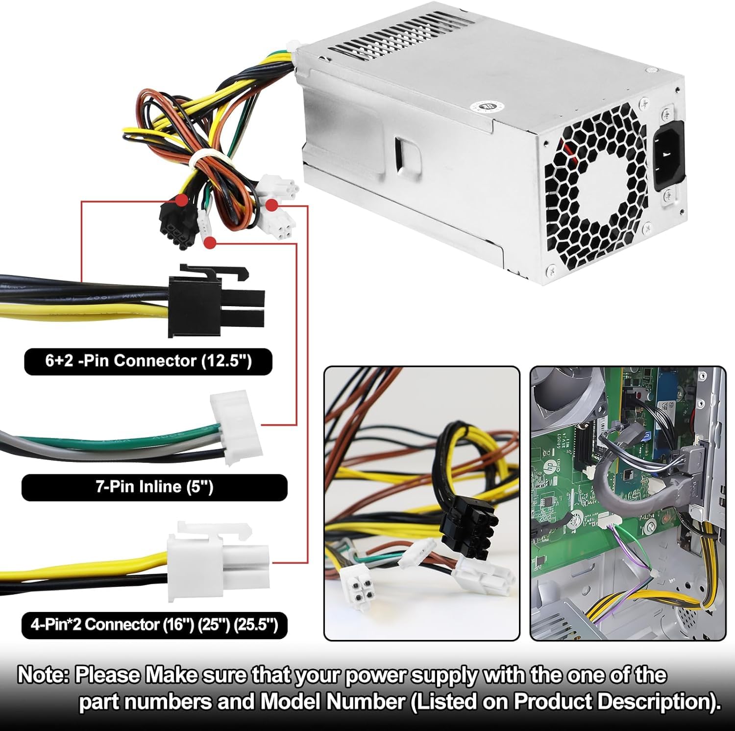 S-Union mejorado L77487-001 L89233-001 500W Fuente de alimentación HP 280 G8 Pro Z2 G5 Festo L77487-003 L81009-800 PA-5501-2HA DPS-500AB-51