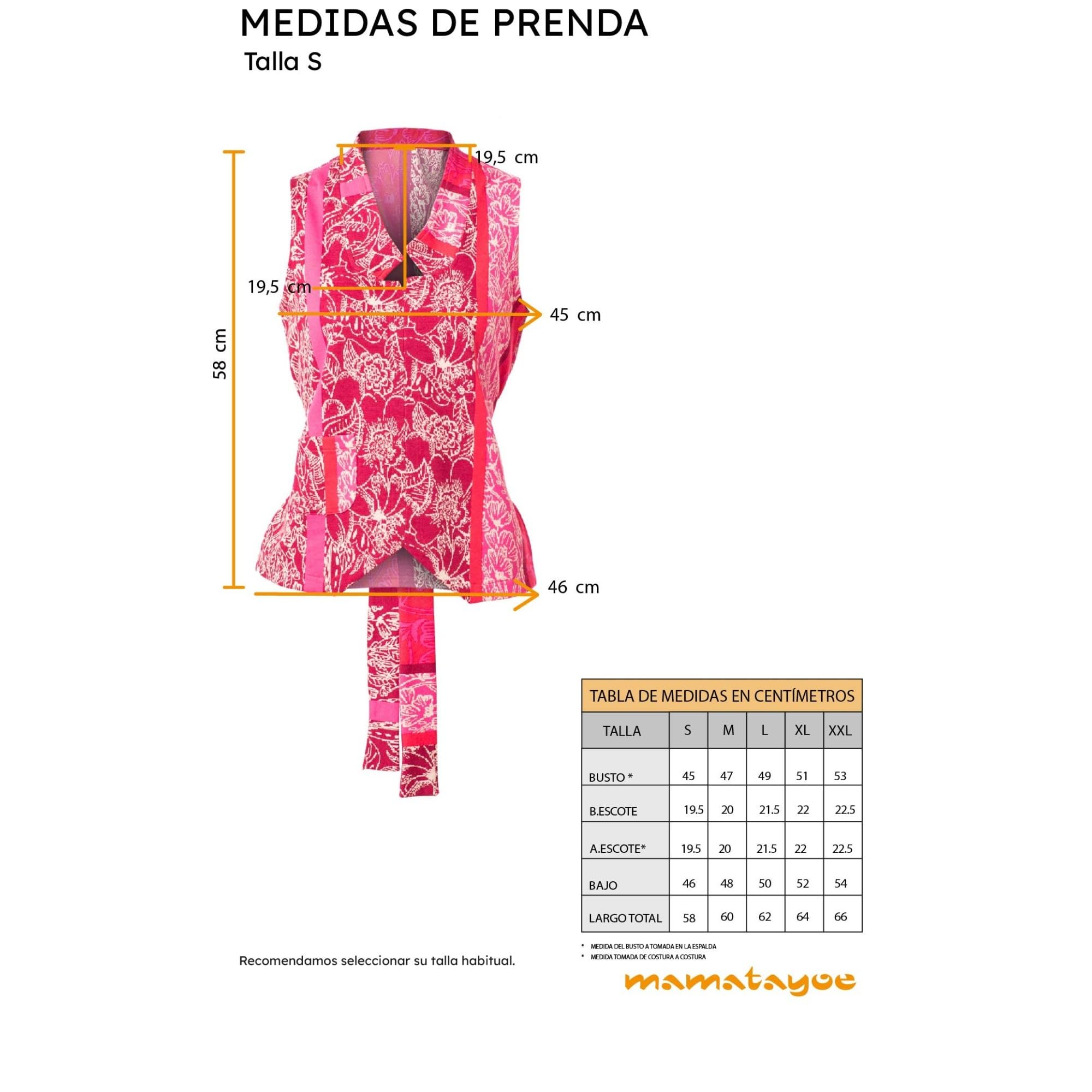 Mamatayoe Top Rummage para Mujer – Top Elegante de Jacquard Exclusivo Que simula un Chaleco Cerrado.