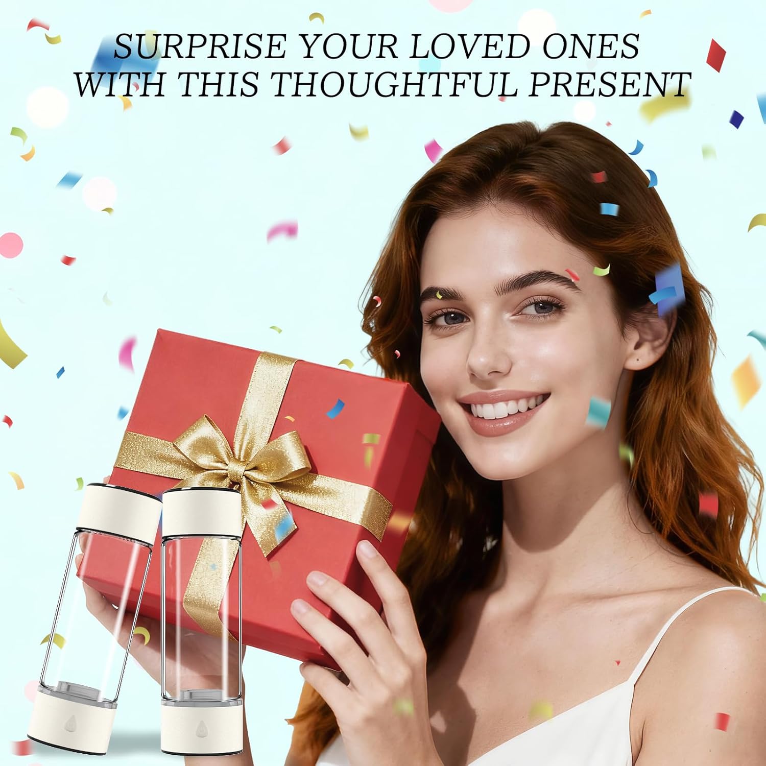 Longtor Hydrogen Water Bottle - 3-Level 1700/2800/4000 ppb H2 Output - 450 ml SPE/PEM Generator - BPA-Free Rechargeable - USB Rechargeable for Travel & Sports - Image 8