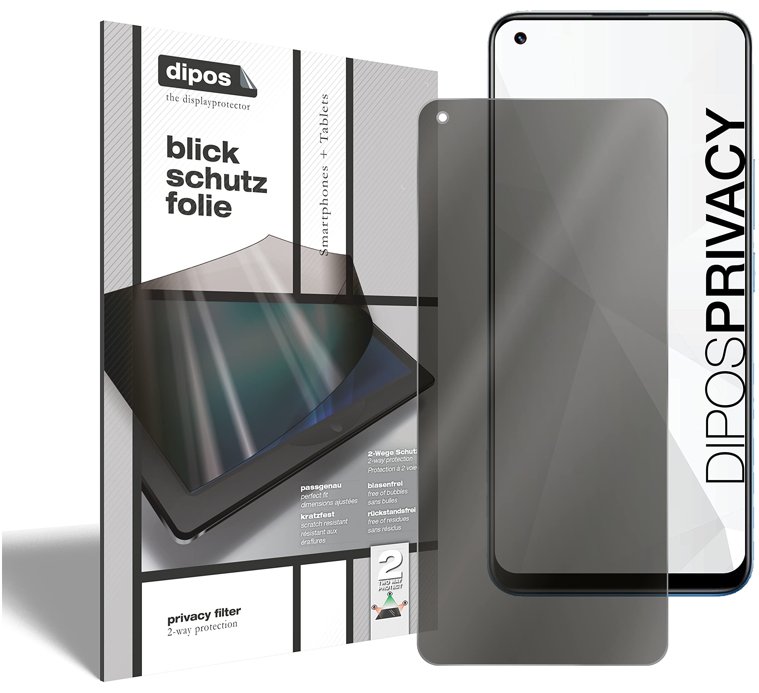 dipos I 2X Pellicola Protettiva Compatibile con Oppo Realme GT 5G