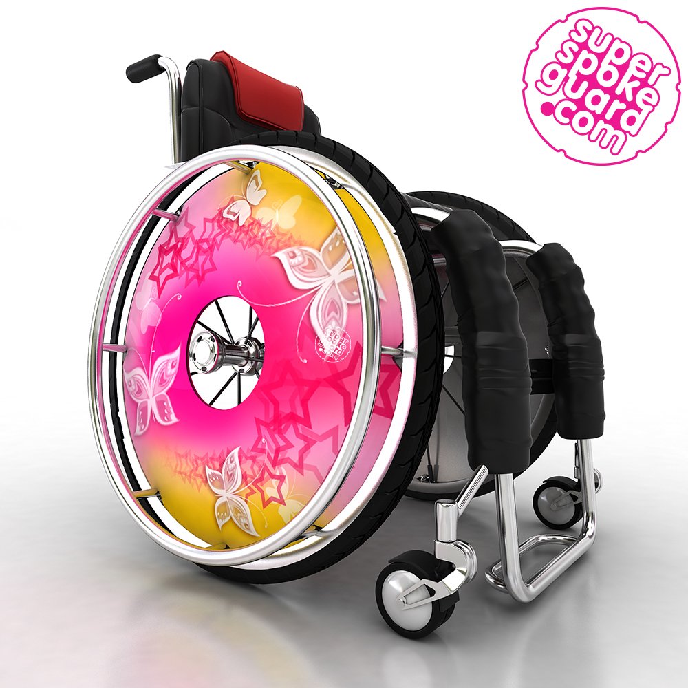 22'' Protectores de radios para sillas de ruedas A-105 (par)