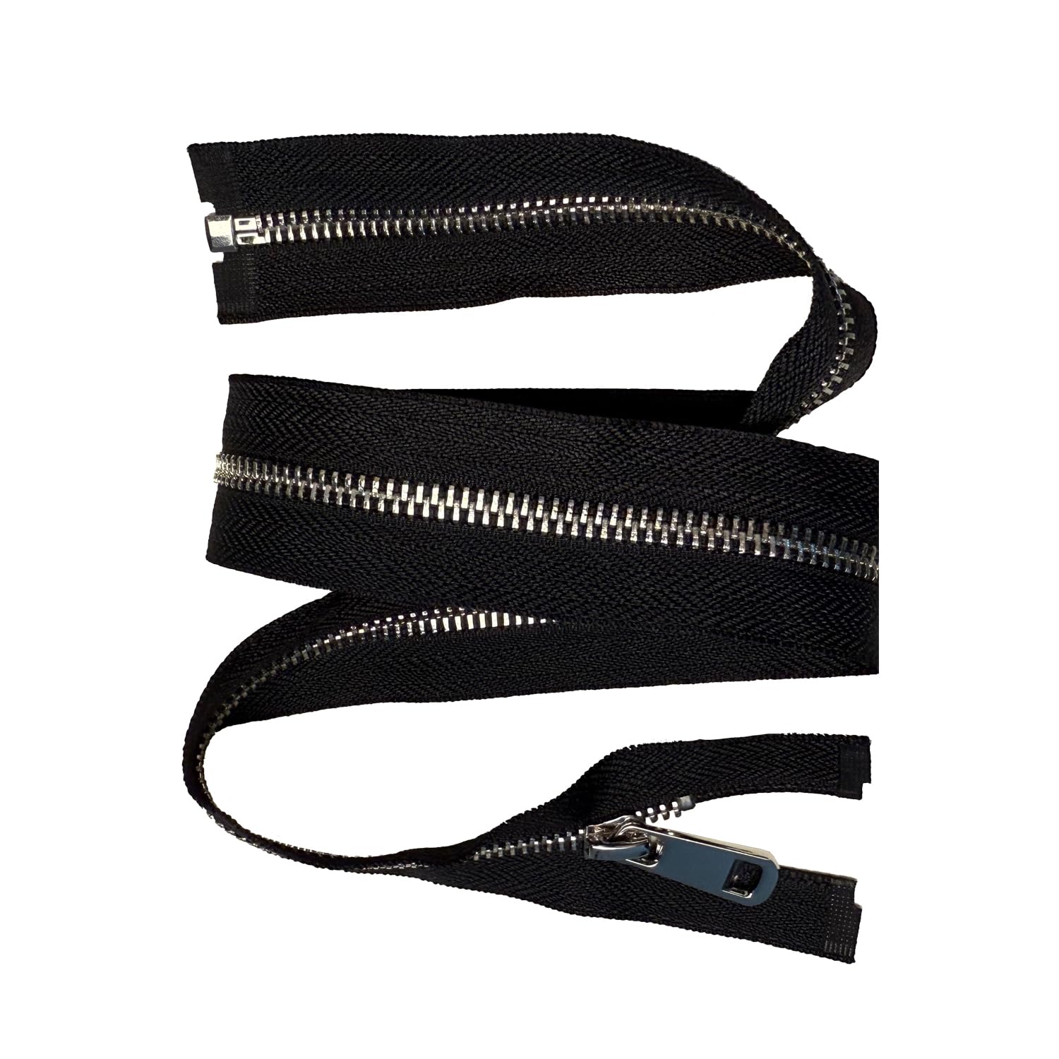 Metall-Reißverschluss #5, 60 Cm Lang, Teilbar, Silber – Ersatzreißverschluss Für Jacken, Mäntel, Stiefel & Näharbeiten