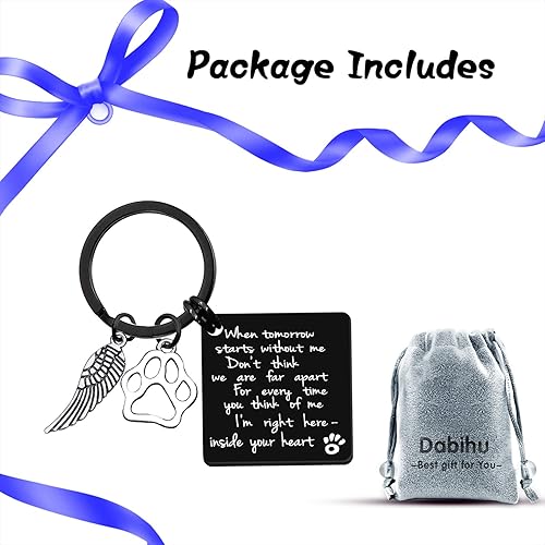 Miniatura 7 de Llavero con texto en inglés "Loss of Pet Memorial", regalo conmemorativo para mascotas, regalo de condolencias para perros y gatos, regalo de