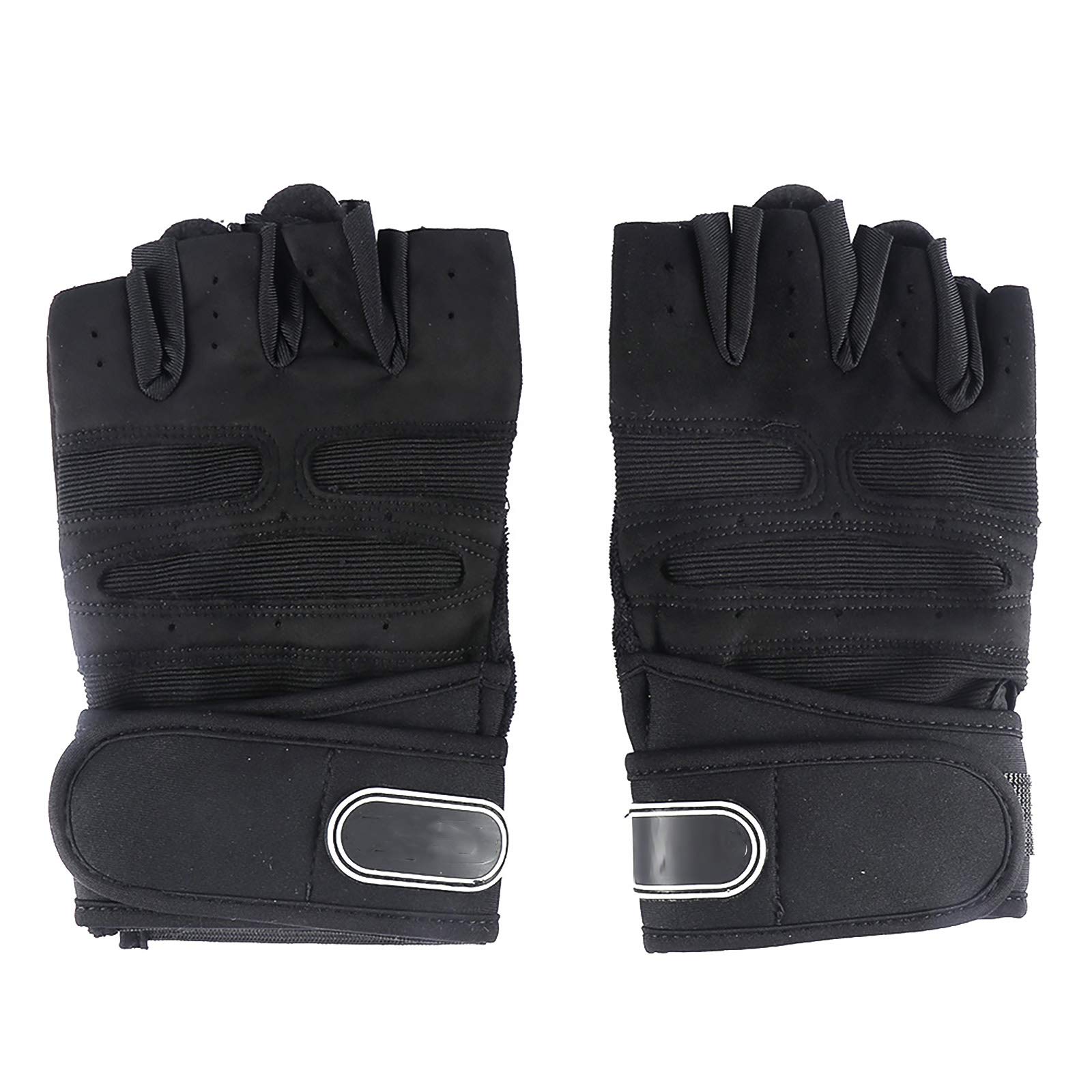 Guanti Da Palestra Antiscivolo | In Microfibra Traspirante, Con Palmo In Silicone, Nero - Foto 10