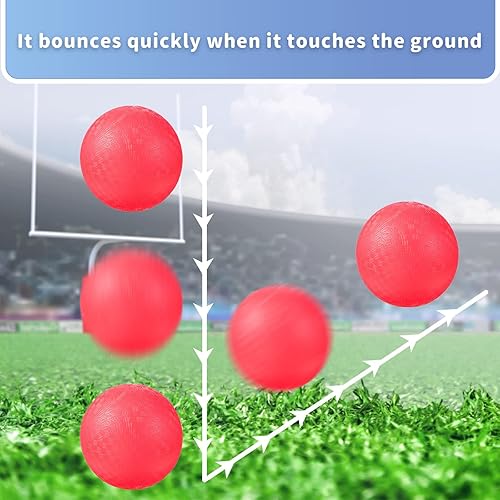 Miniatura 4 de Civaner Paquete de 2 bolas de PVC de 5 pulgadas, color rojo y azul, adecuadas para niños al aire libre, ejercicio, yoga