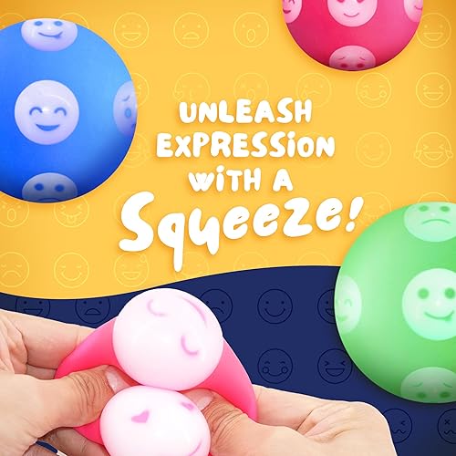 Miniatura 2 de Pelotas sensoriales estrujables para el estrés bolas para apretar emociones para niños, alivio de la ansiedad y el estrés, juguetes para la ansiedad