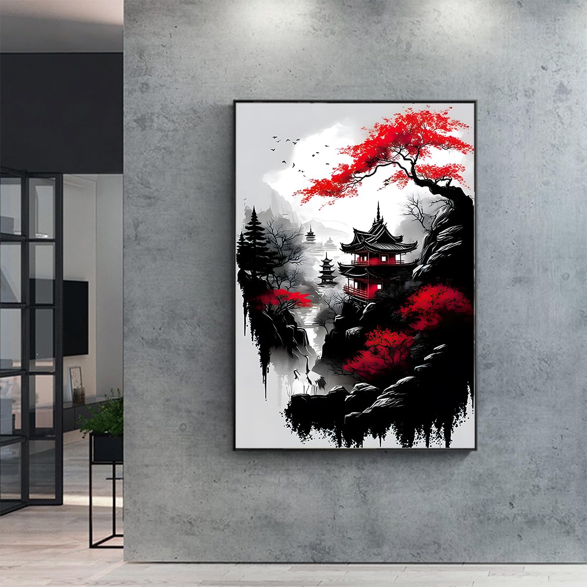 IUNTWEIE Japanese Landscape Poster - Image 4