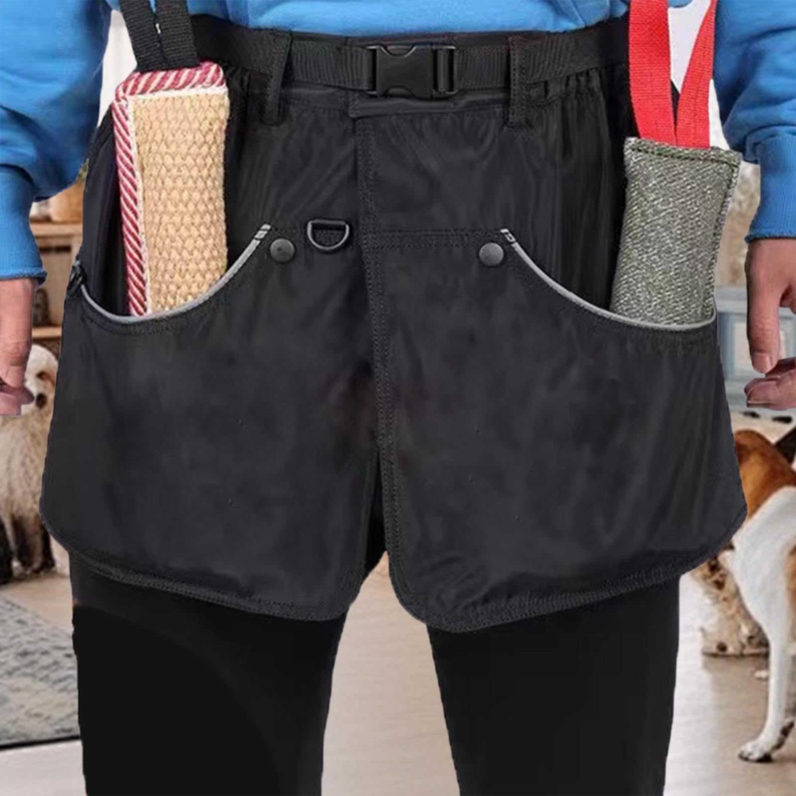 KESOTO Hundetraining Schürze für Hunde Handler mit Wasserdichten Eigenschaften, Black L