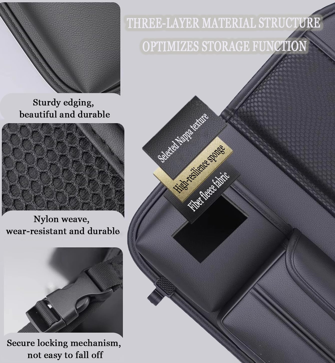 2 Stück Autositz Organizer für Ford Tourneo Connect/Tourneo Courier/Custom/Galaxy/S-Max, Rücksitz Organizer mit Tablet/Telefon Aufbewahrung, Multifunktional Auto Organizer Kinder mit Klapptisch