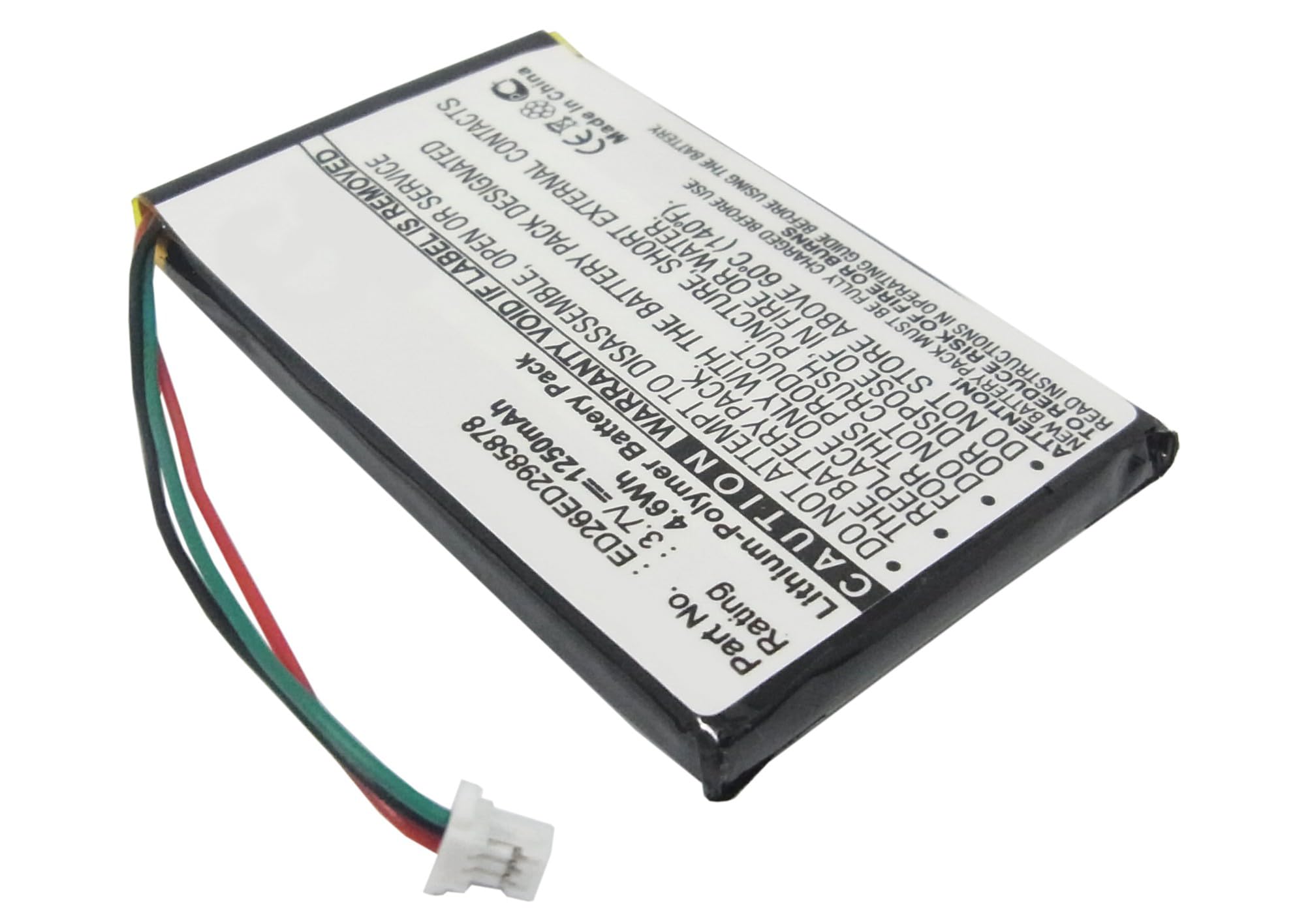 Synergy Digital GPS Battery, Works with Garmin Nuvi 770 GPS, (Li-Pol, 3.7V, 1250 mAh) Ultra High Capacity Battery