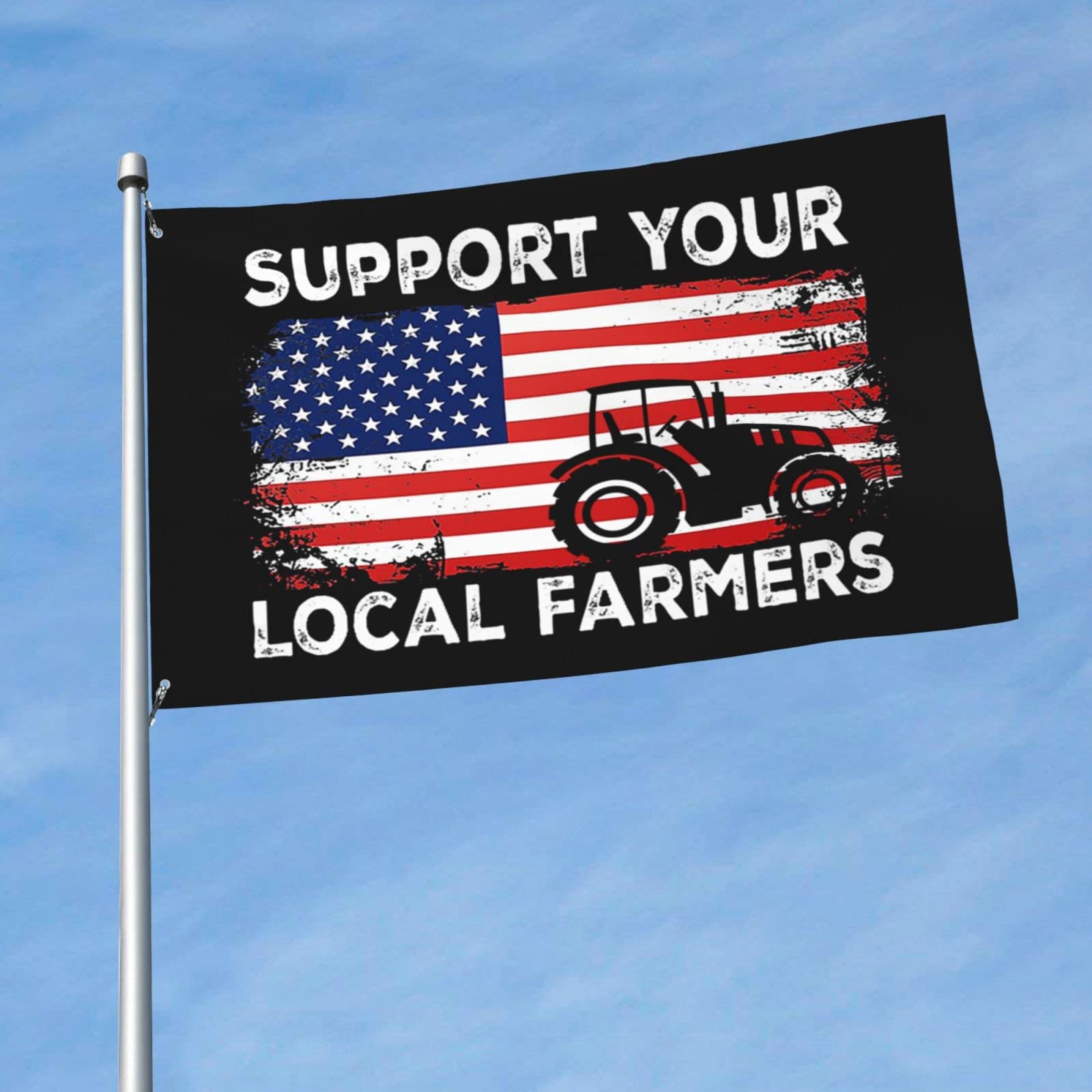 Collectors Tractor Flag Bless Our Farm Garden Banner Flag 11-3/4 x 17-3/4