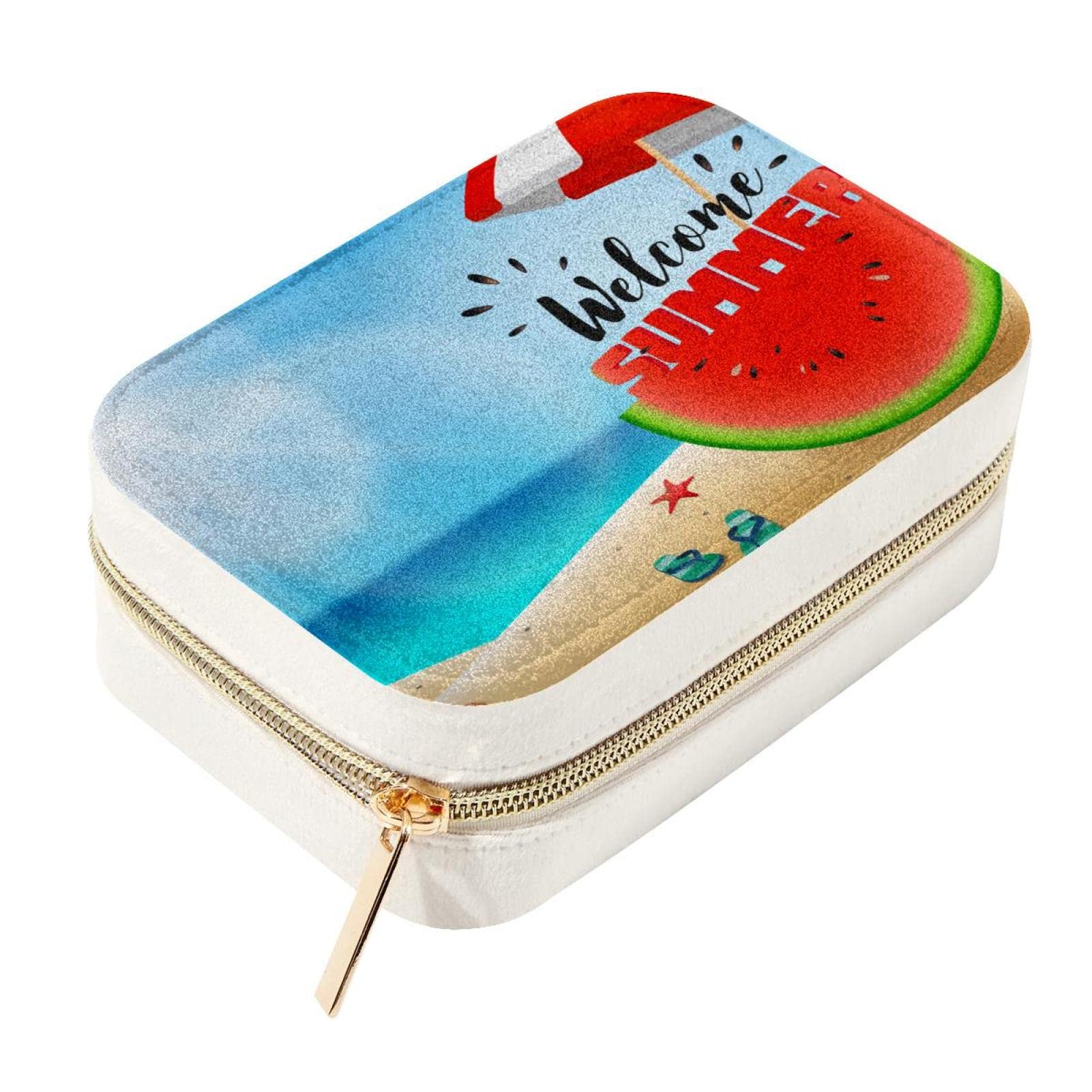 Joyero de terciopelo con cremallera de metal para proteger y organizar tus joyas en el bolso
