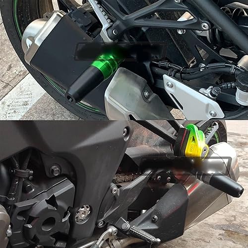 Vista 2 de Tapas deslizantes antichoque, accesorios de motocicleta para Kawasaki Z650 Z800 Z900 Z900RS Z1000 Z1000SX Protector de caídas (azul, 2)