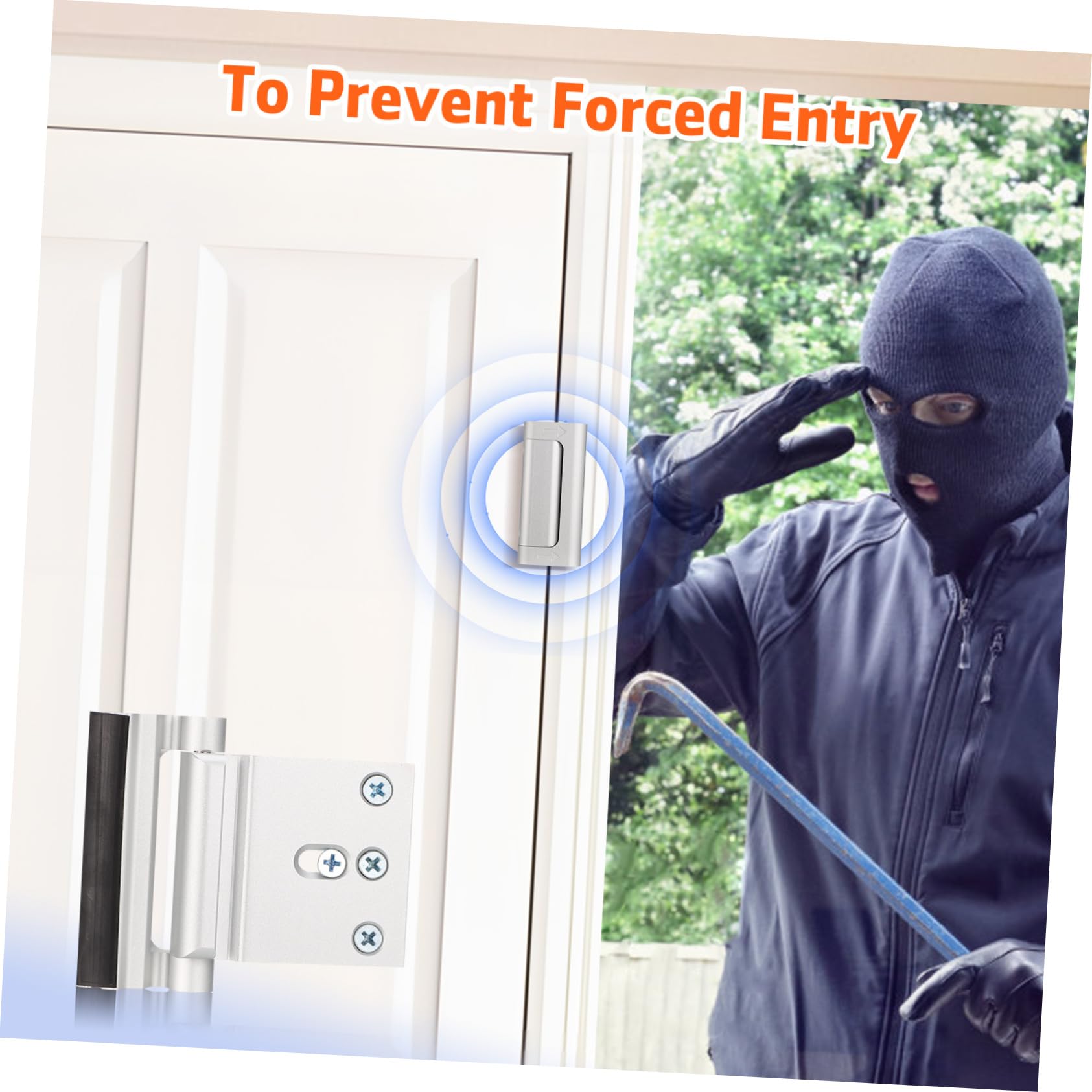 NUOBESTY 4 Set Serratura Sicurezza Per Porte Chiusura E Resistente Facile Installazione E Uso Accessorio Sicurezza E Appartamento 2 Pezzi*4