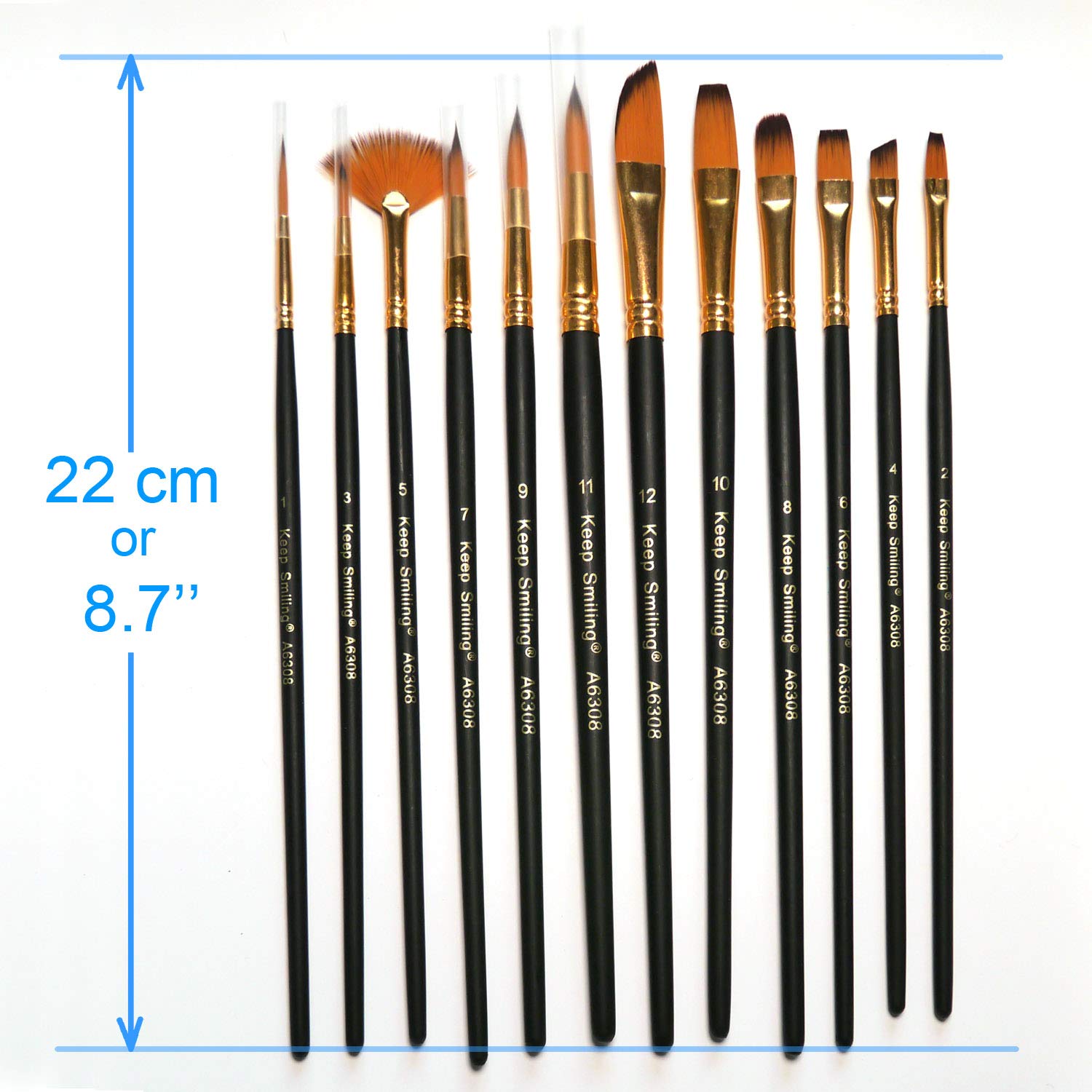 Image secondaire de Lot de 12 pinceaux de peinture artiste