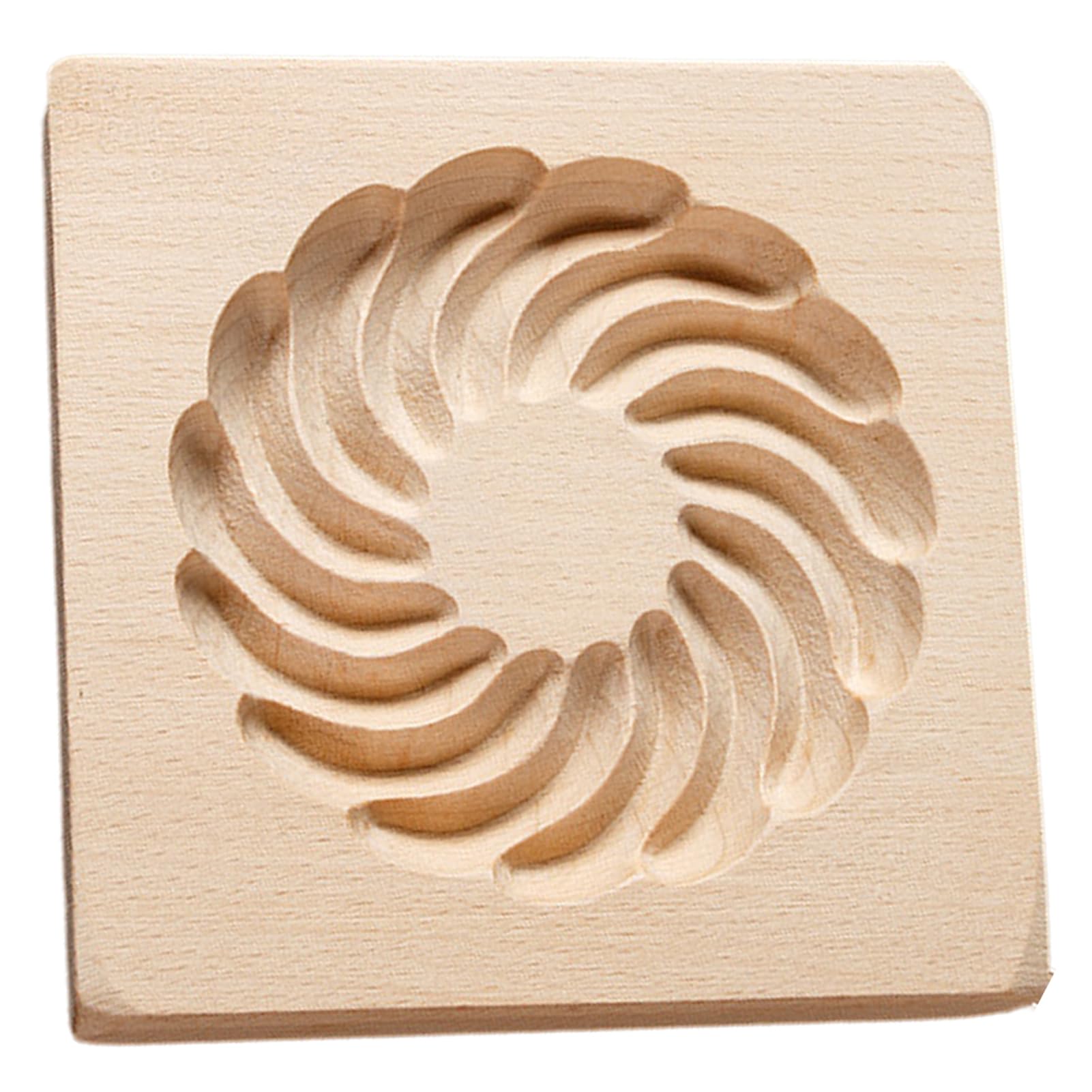 Cortadores de Galletas, Moldes de Madera for Galletas, Galletas, Herramienta de Cocina for Galletas, Textura Transparente 3D, Galletas de Madera DIY for Cocina casera