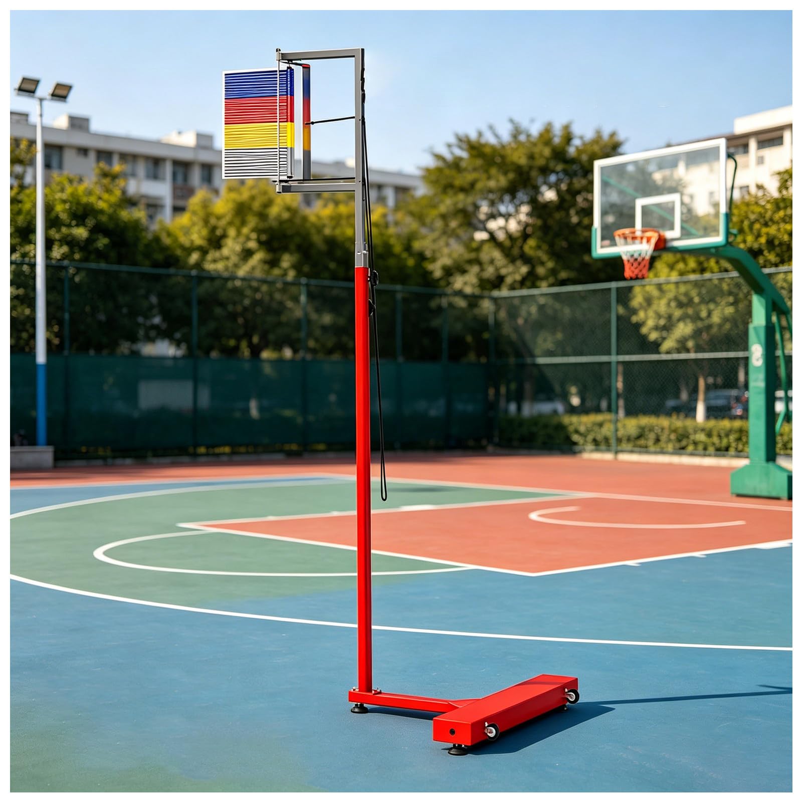 MIAOXIAOLONG Sport Vertical Challenger – Stand-Alone Vertical Jump Measurement Tool for Volleyball & Basketball, for Easy Setup in Gyms, Clubs, and Multi-Sport Facilities 1.7m~3.2m
