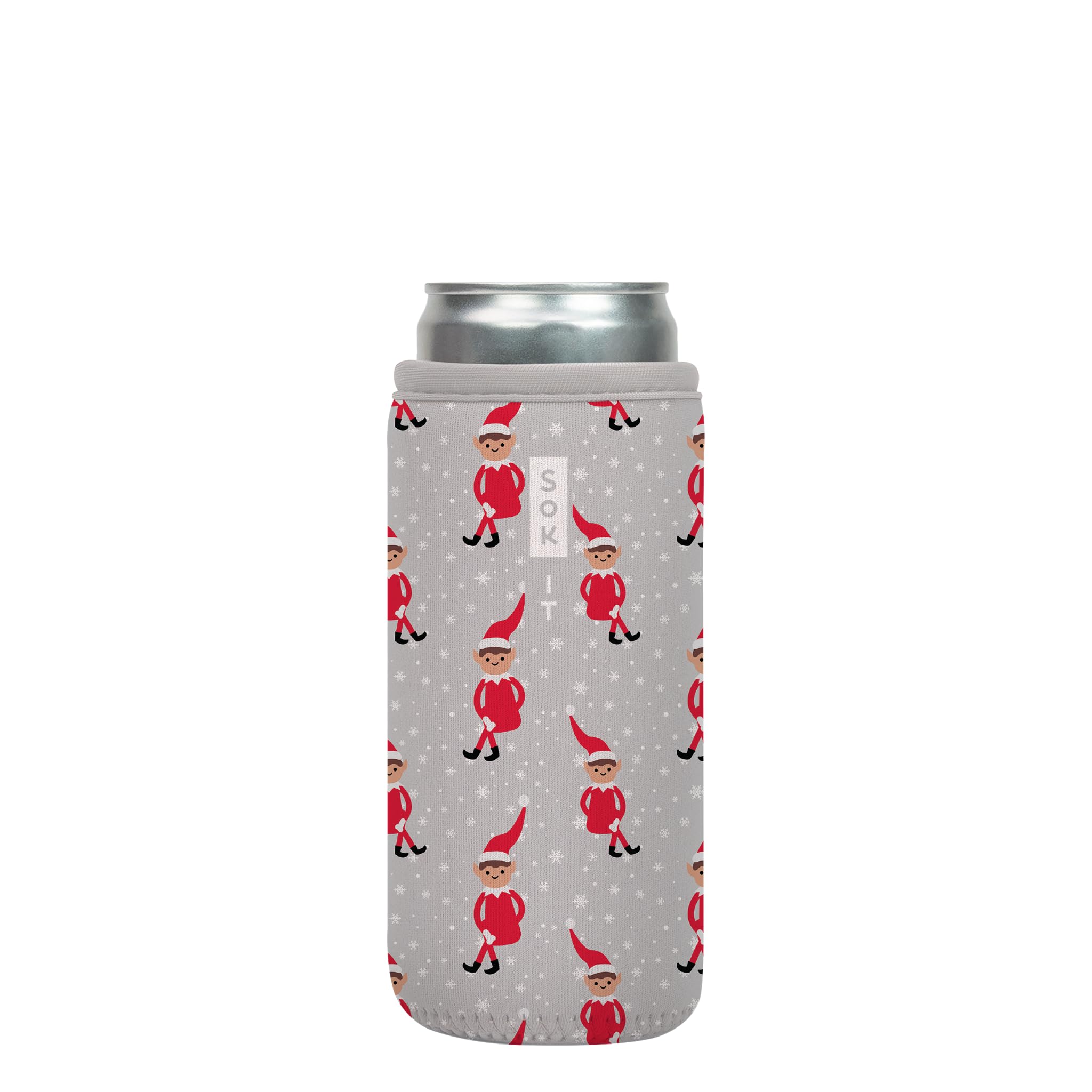 Sok It CanSok Sleeve for Beer & Soda Insulated Neoprene Cover (Shelf Life, 12oz Slim Can Sleeve)