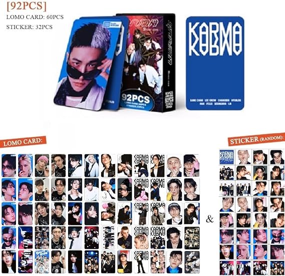 4Pack/240PCS Photocards,Stray-K Album Lomo Cards Greeting Cards for Collection(Purple)
