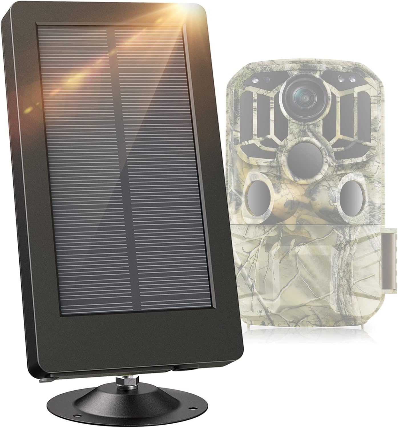 Solar Trail Camera Panel DC 5V/6V/9V/12V Solar Power Bank Charger for Hunting Game Cameras