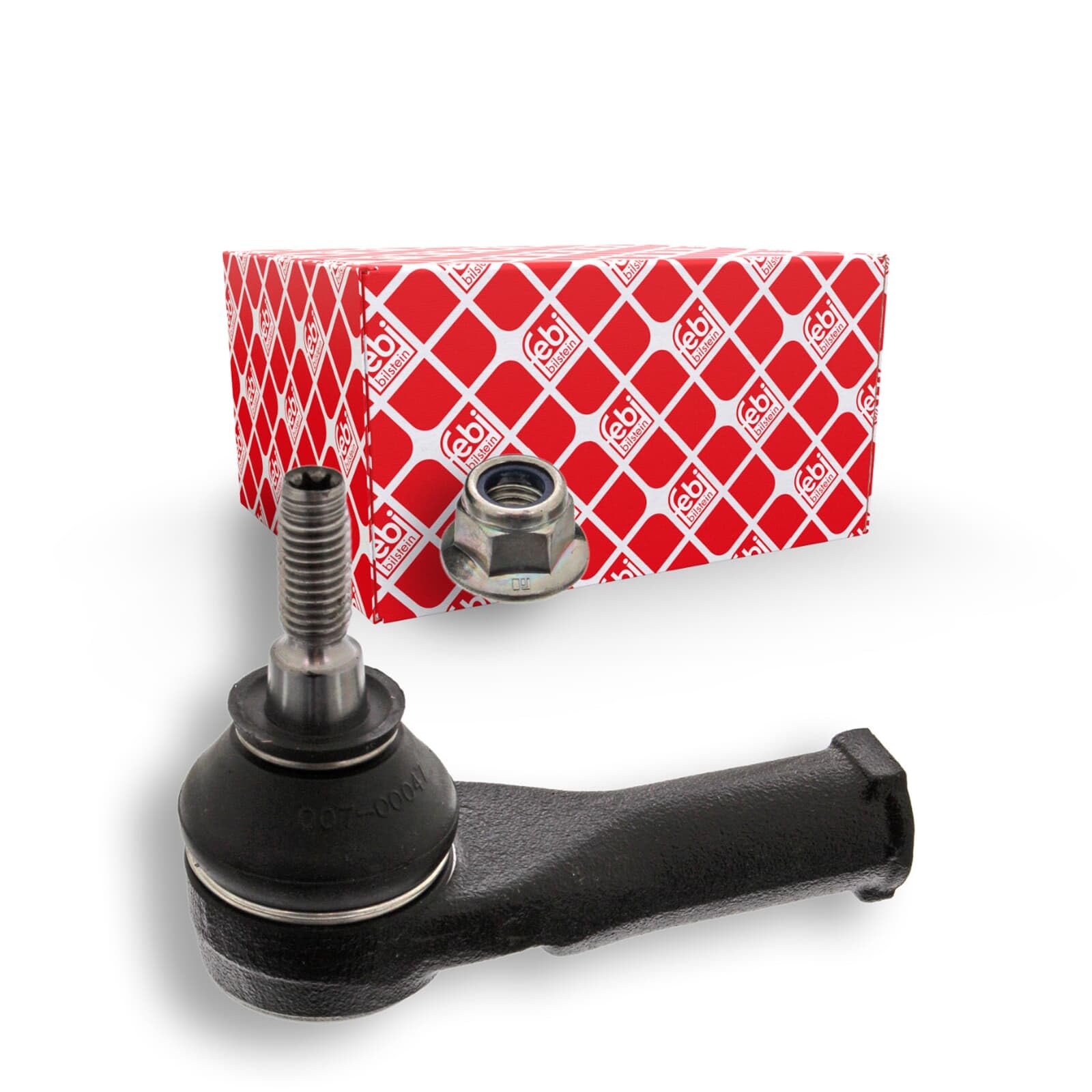 febi bilstein 21849 Tie Rod End with nut, pack of one, Black